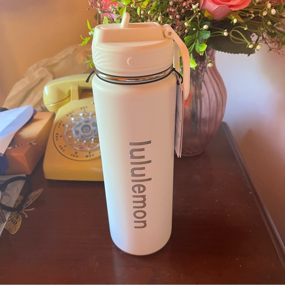 Lululemon White Water Bottle